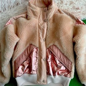 SOLD Coach moto teddy jacket